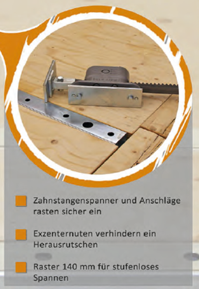Der flachste Holzrahmenbautisch nur 3 cm hoch