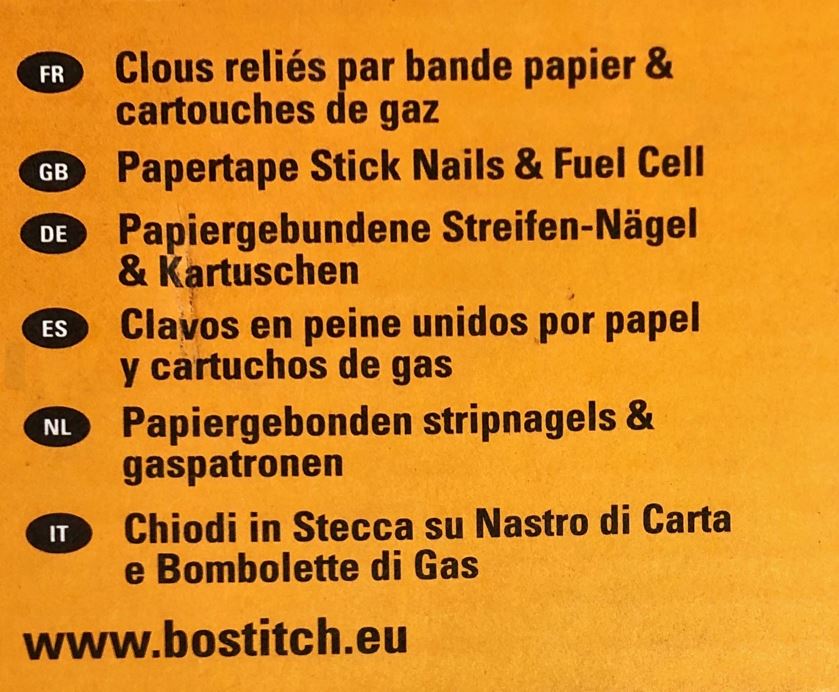 Bostich 3.1 x 80mm Streifennägel, 34°, verzinkt, 2200 Stk., D-Flachkopf