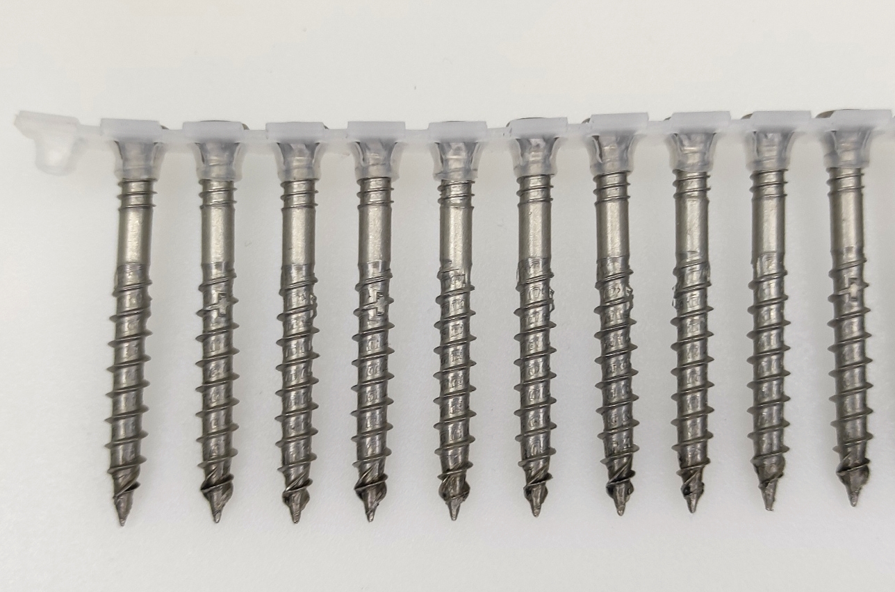 5,5x50, Holzbauschrauben rostfrei A4, 7mm Kopf, SFD25, magaziniert, 1000 Stk