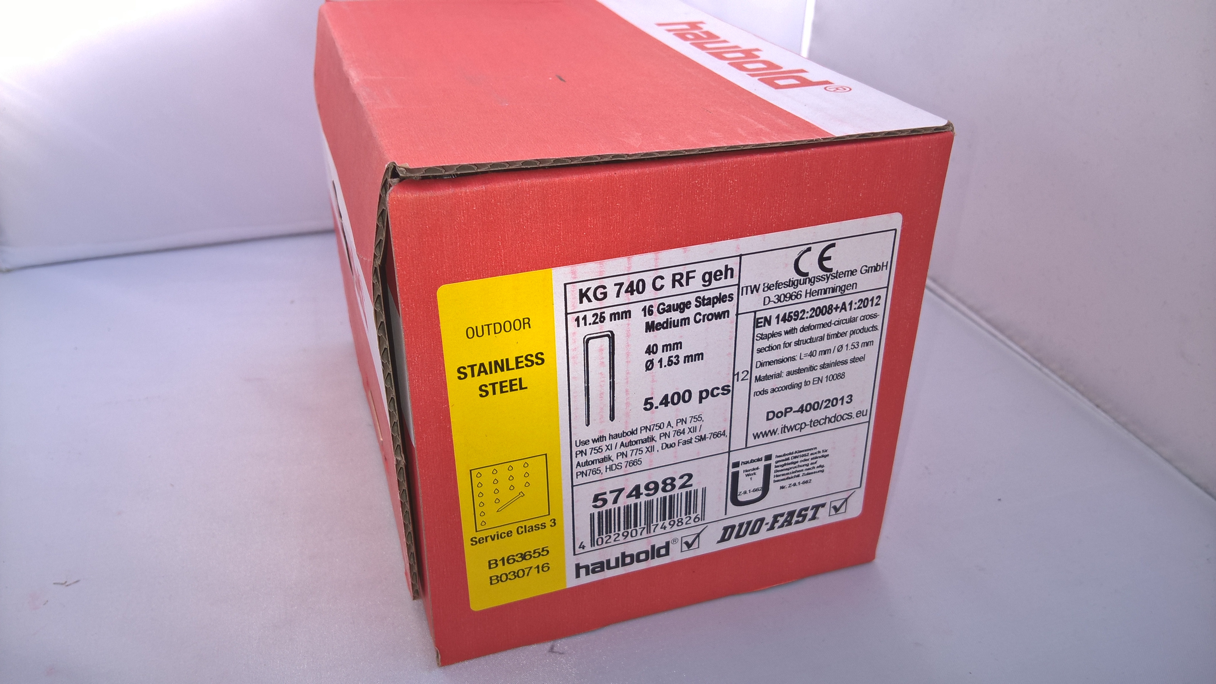 Haubold Klammern KG 740 CRF - 5400 Stück