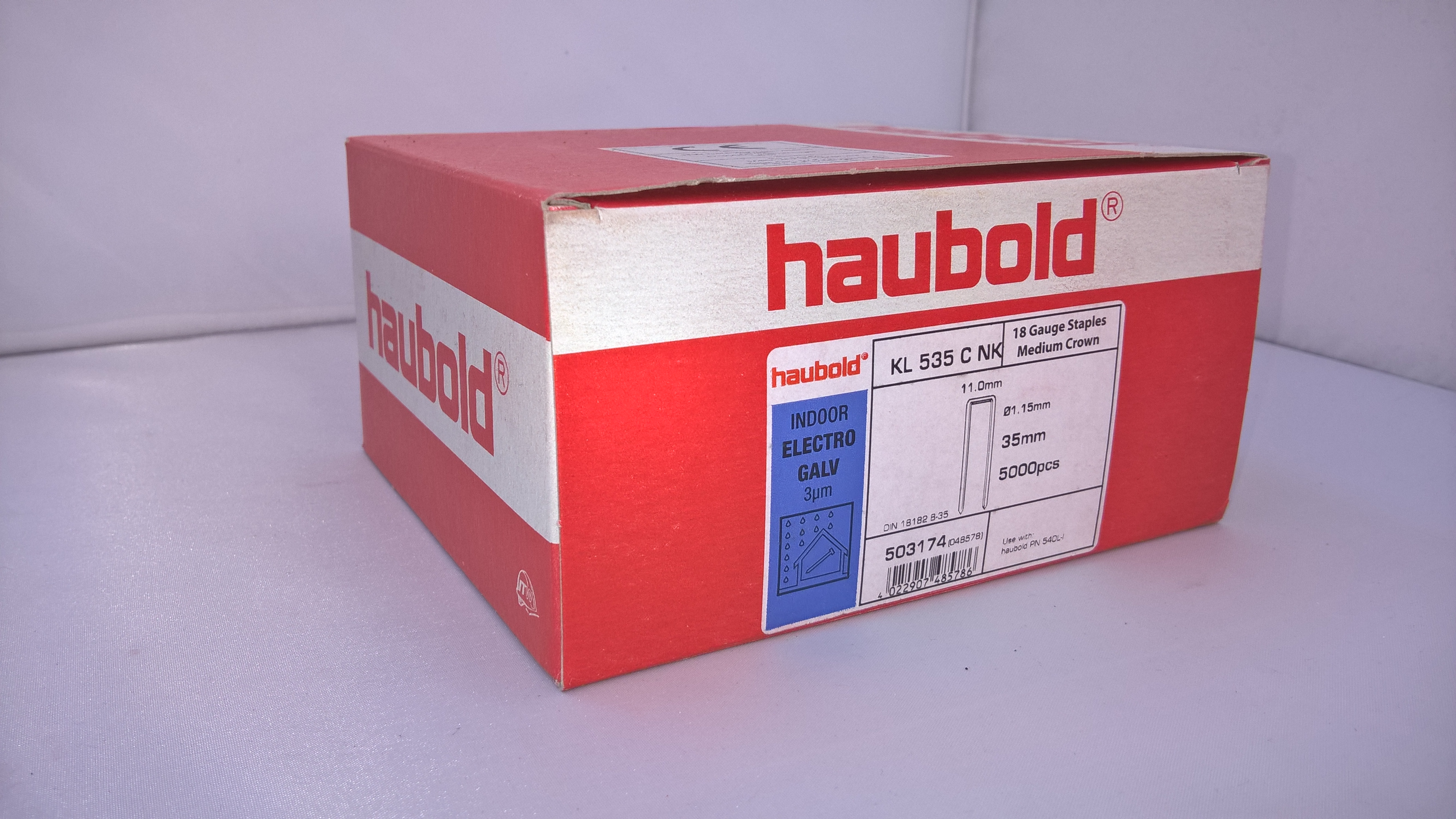 Haubold Klammern KL 535 CNK/H  - 5000 Stück
