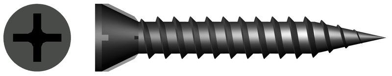 3.9 x 30mm Schnellbauschraube für Gipsfaserplatten, 1.000 Stück inkl. Bit