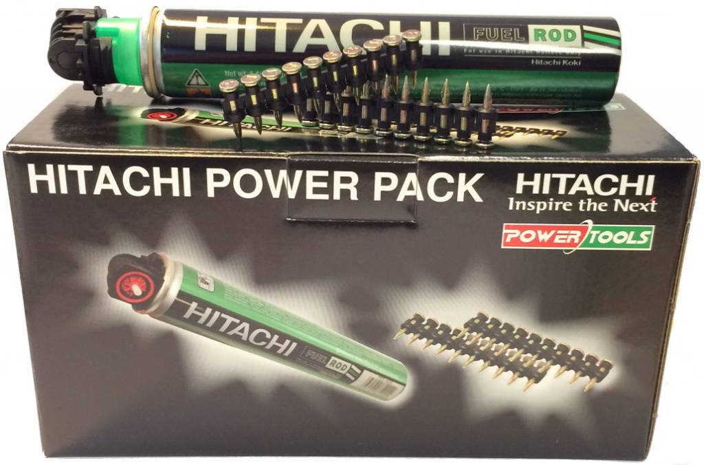 Hitachi Beton Nägel 20mm inkl, Gas für Betonnagler  Powers, TrakIT, C3, C4, Spit Pulsa 1000, Würt