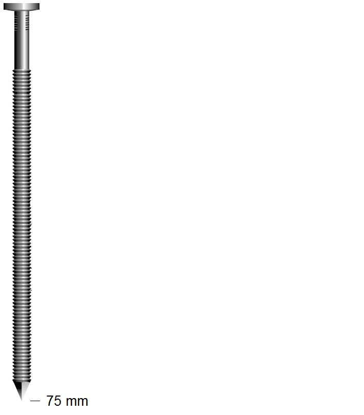 Haubold Nägel RNCW 28/75 Rille - 4500 Stück