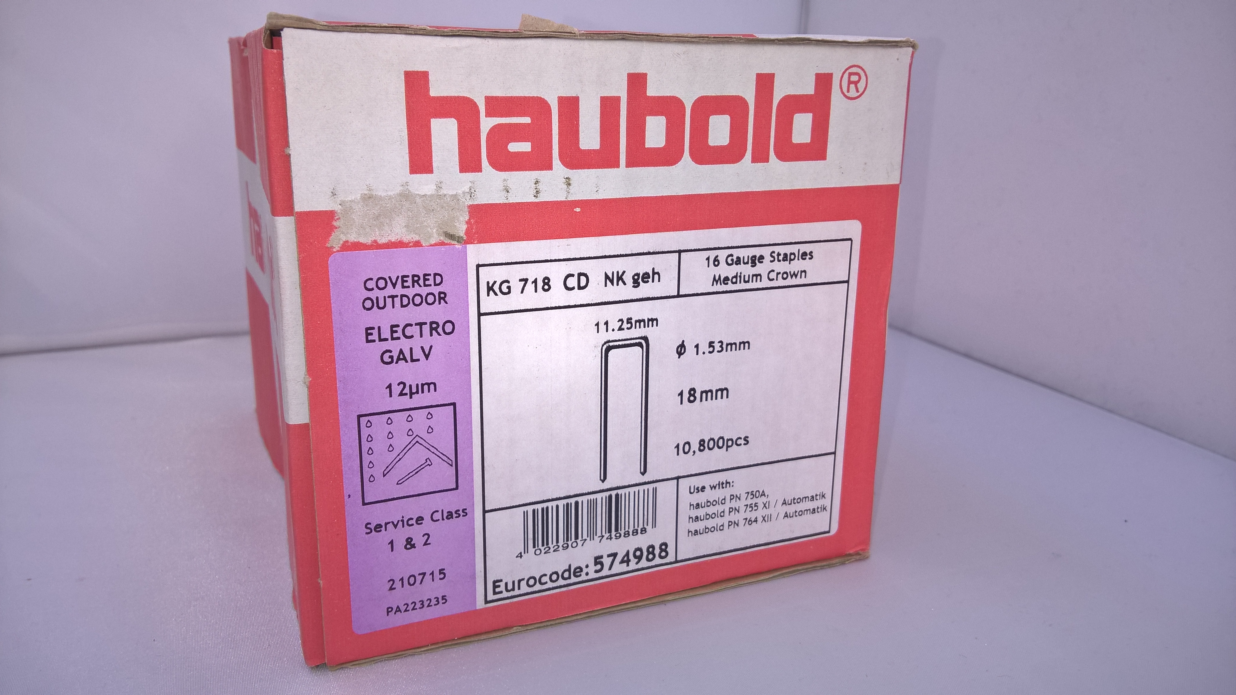 Haubold Klammern KG 718 CDNK/H - 10800 Stück