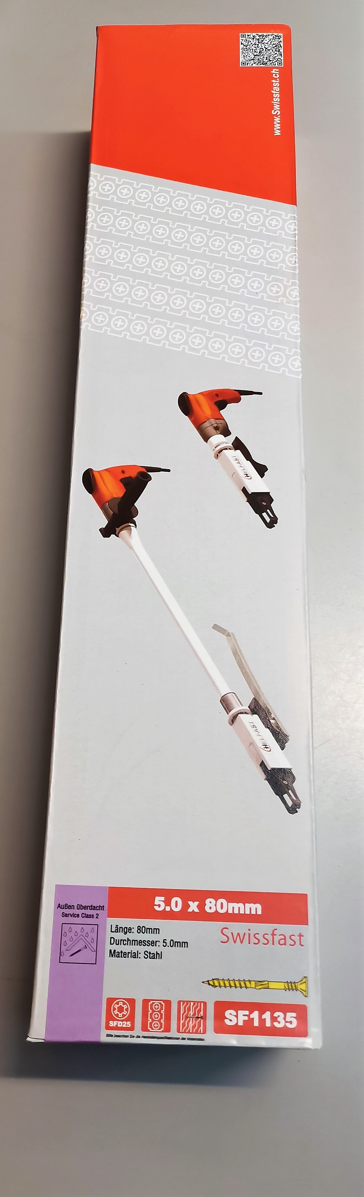 5,0x80 Holzbauschrauben mit ETA Zulassung, SFD25